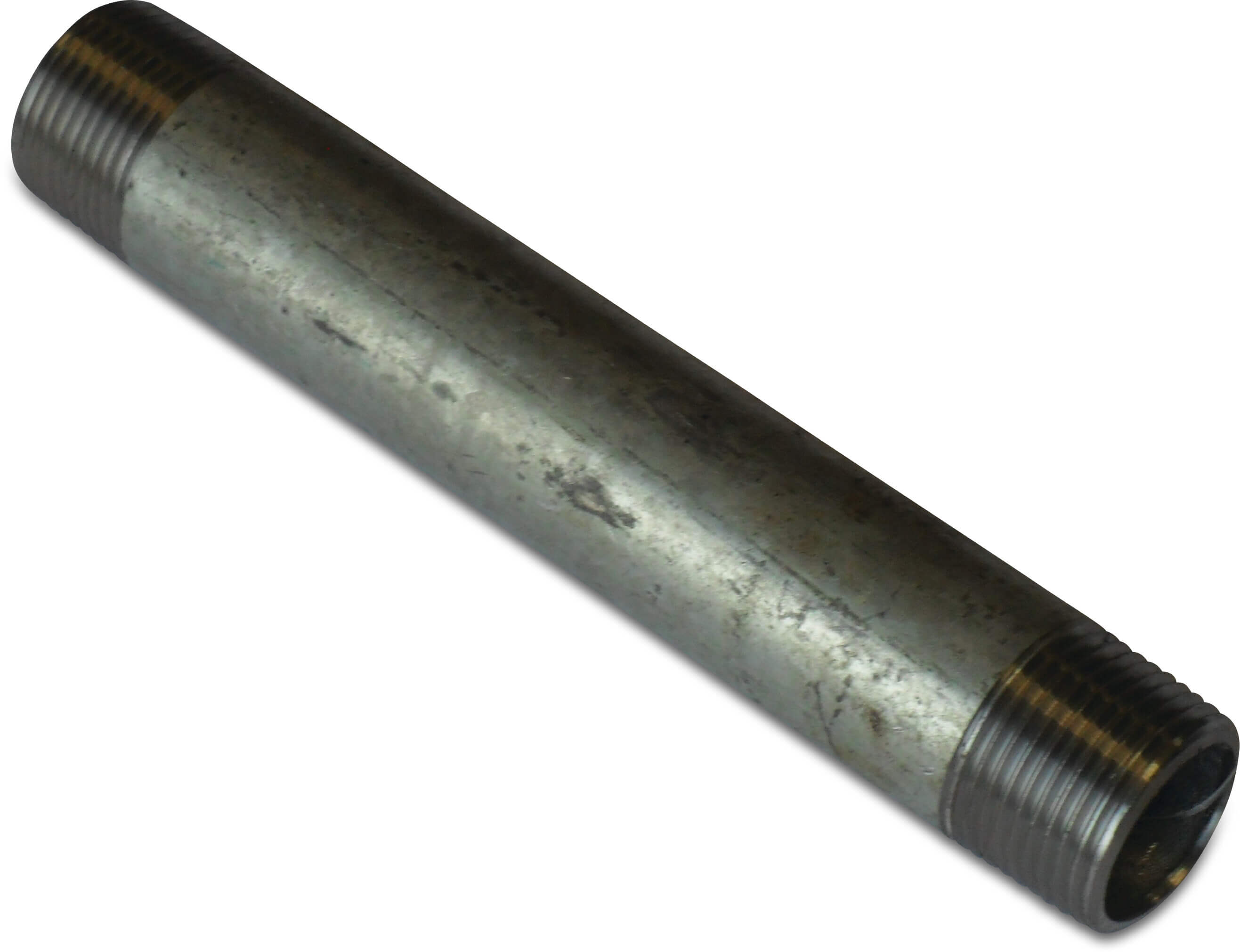 Profec Nr. 23 Pipe nipple steel galvanised 1" male thread 16bar 200 mm