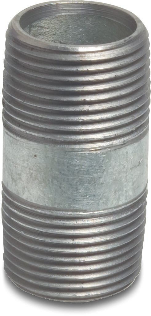 Profec Nr. 23 Nippelrör stål galvaniserad 4" utvändig gänga 16bar 114 mm type BS1387