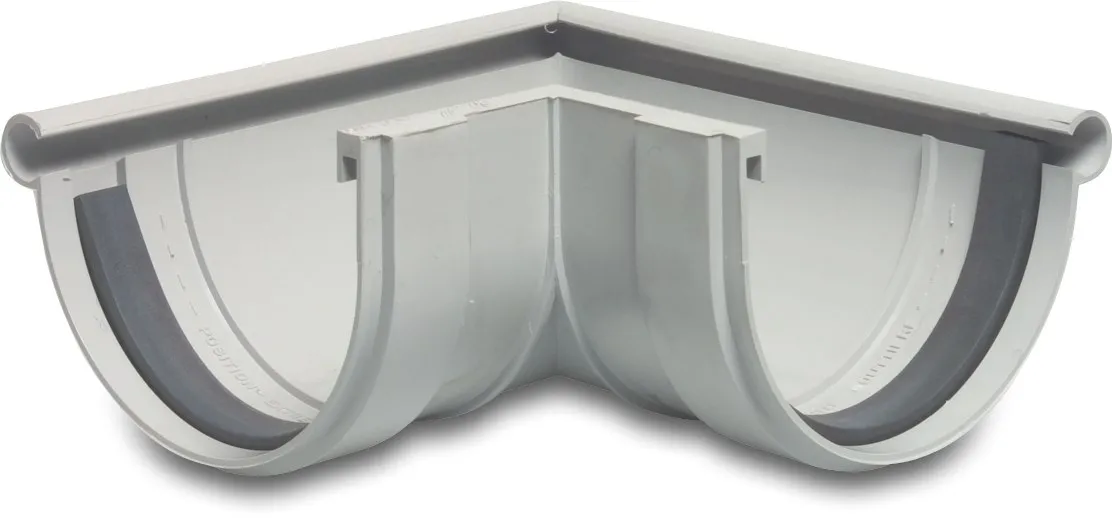 Winkel 90° PVC-U 115 mm Steckmuffe Grau