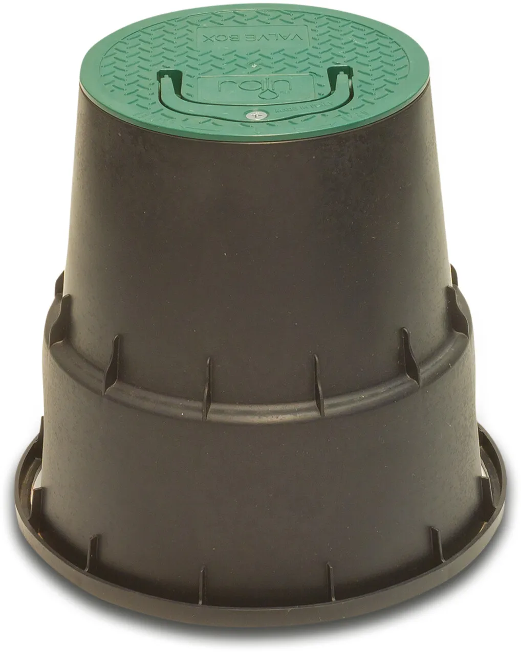 Rain Valve box circular PP black/green type Circular RN15