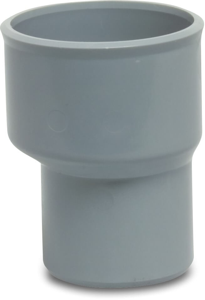 Redukcja mimośrodowa przejściowa PVC-U 40 mm x 33 mm KW x wkład (w rurze) szary KOMO