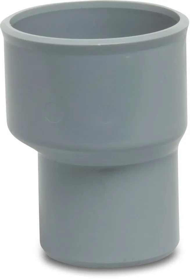 Reparaturmuffe PVC-U 40 mm x 33 mm Klebemuffe x Reduziert Grau KOMO