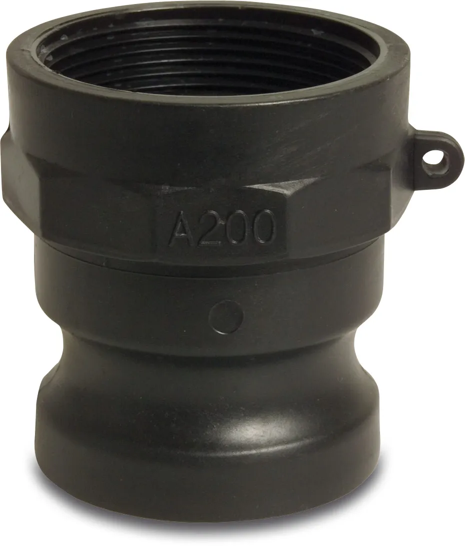 Schnellkupplung PP 3/4" V-Teil Kamlock x Innengewinde 7,5bar Schwarz Typ Kamlock A