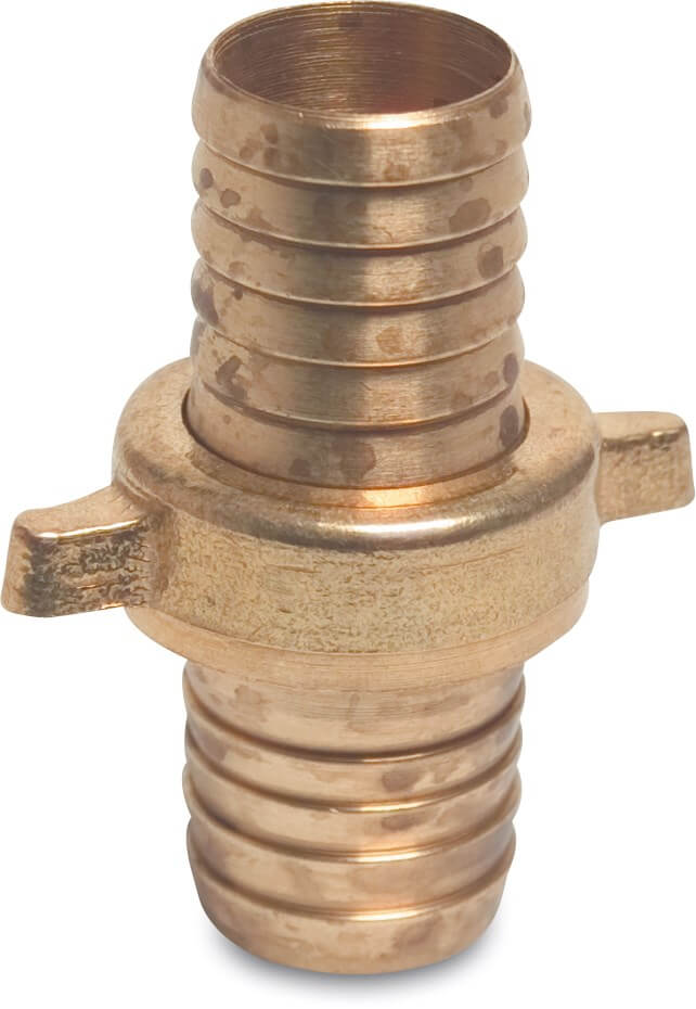 Profec Hose tail coupler brass 1/2" x 10 mm x 10 mm hose tail type flat seal nut