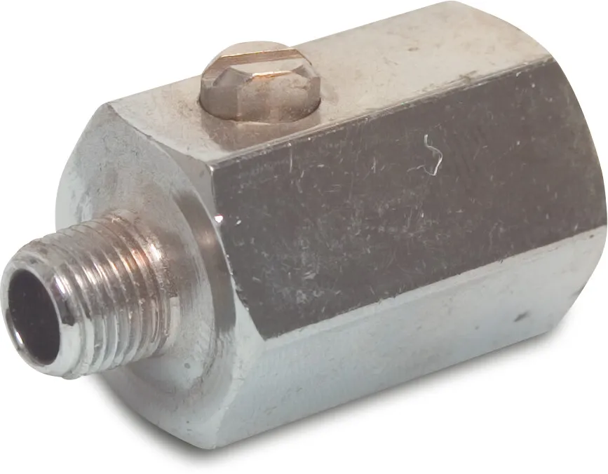 Profec Mini kogelkraan messing verchroomd 1/4" binnendraad x buitendraad 15bar type 406