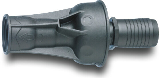 NaanDan Droppskydd plast 1/2" x 20 mm invändig gänga x hulling svart