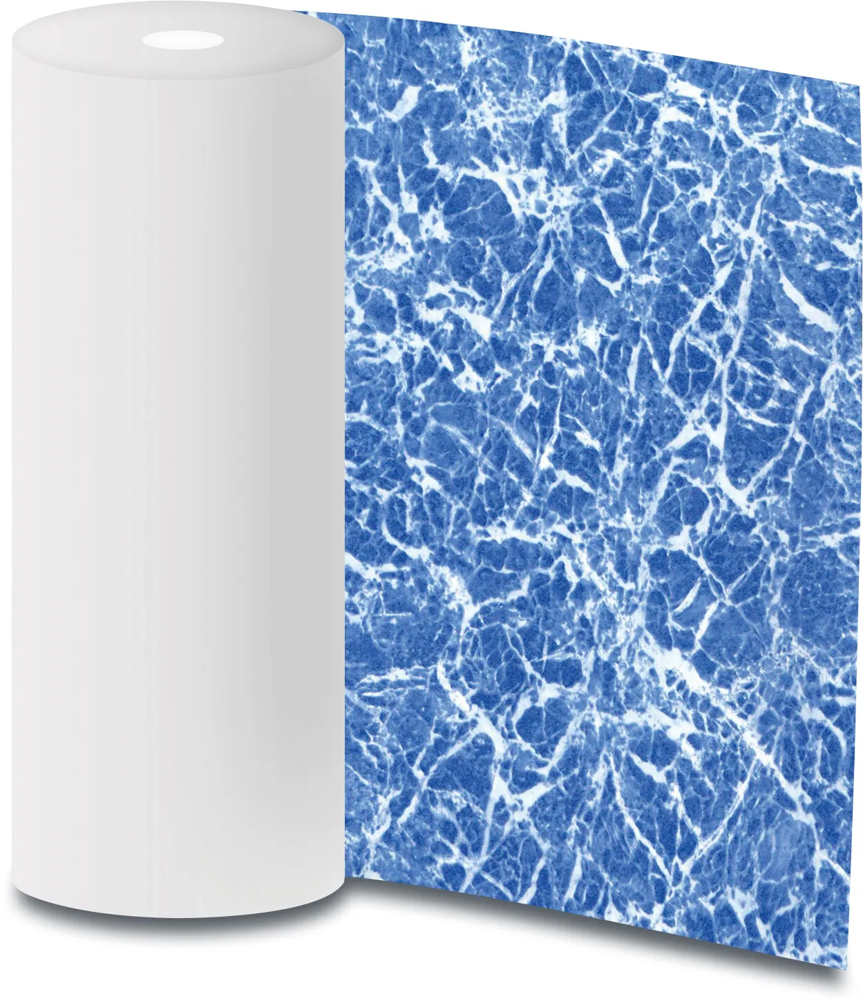 Elbe Premium Line Poolliner PVC blue marble 25m type Supra 1.65m