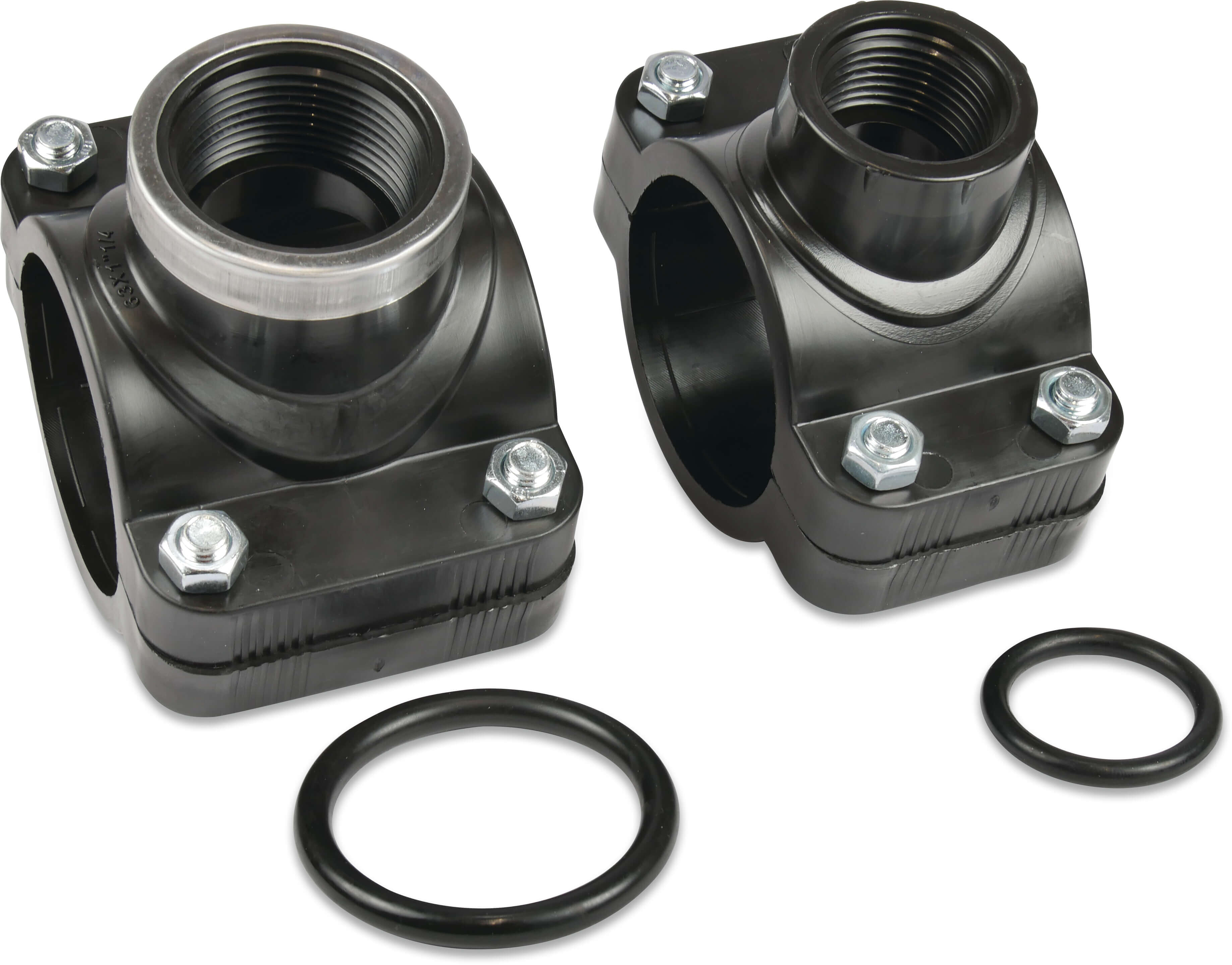 Profec Aanboorzadel PP 25 mm x 3/4" klem x binnendraad 16bar zwart S1