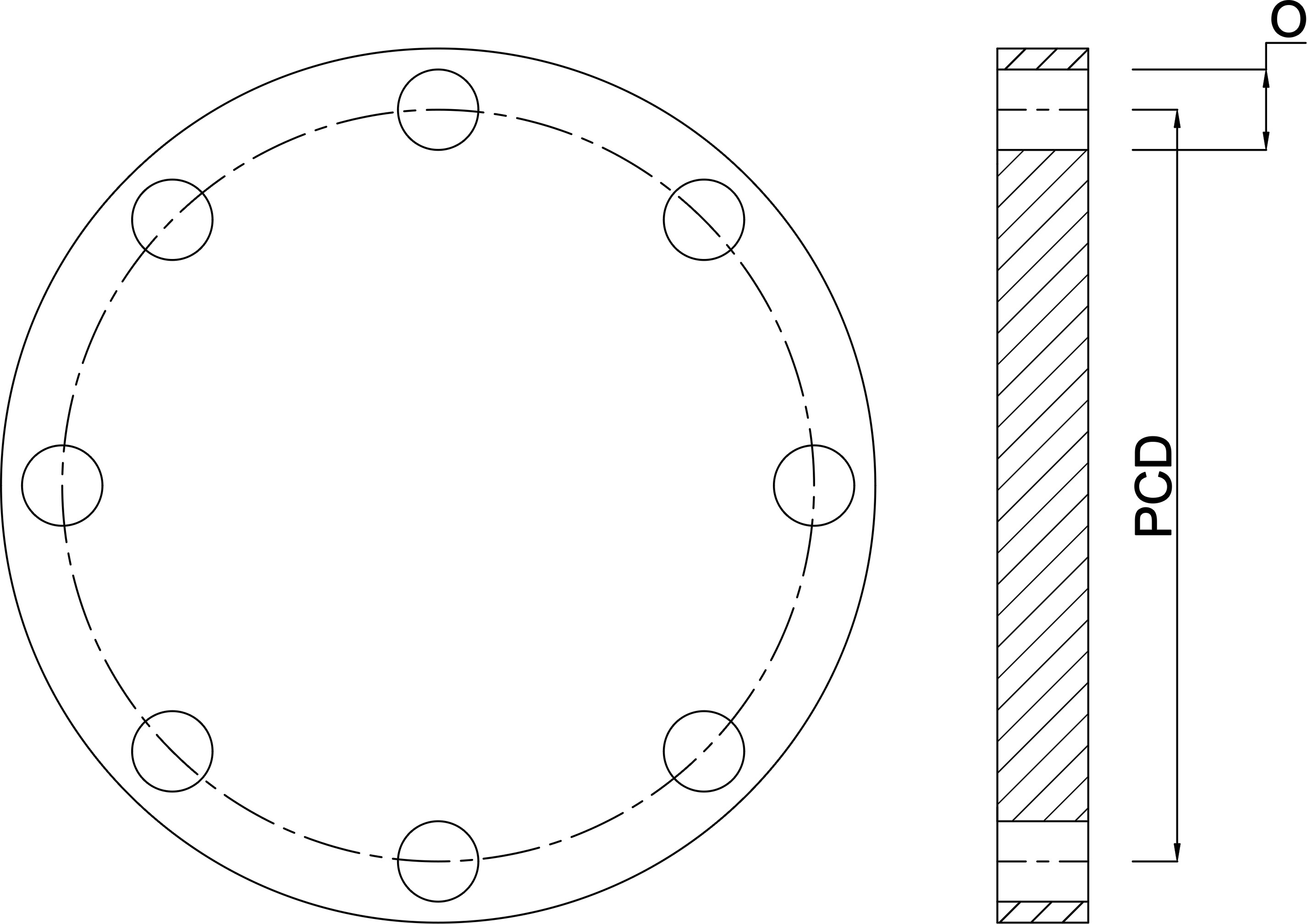 Blind flange stainless steel 316 DN80 DIN flange 16bar DN80 PN16
