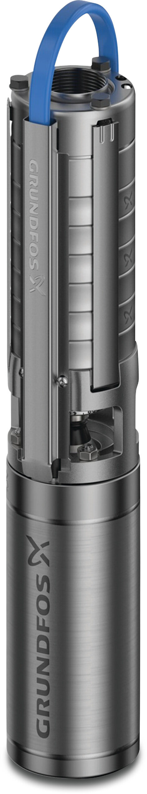 Grundfos 4" bronpomp RVS 1 1/4" binnendraad 7A 230VAC type SP3A-12