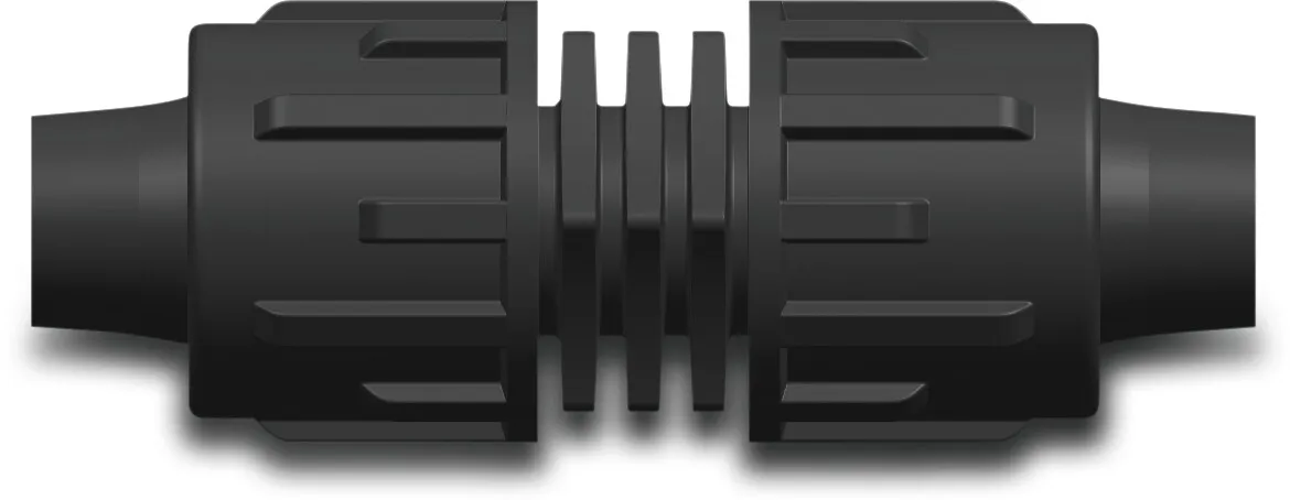 Verbindingspijpje PP 22 mm tape 6bar zwart