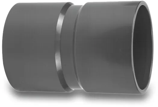 VDL Socket PVC-U 50 mm glue socket 10bar grey
