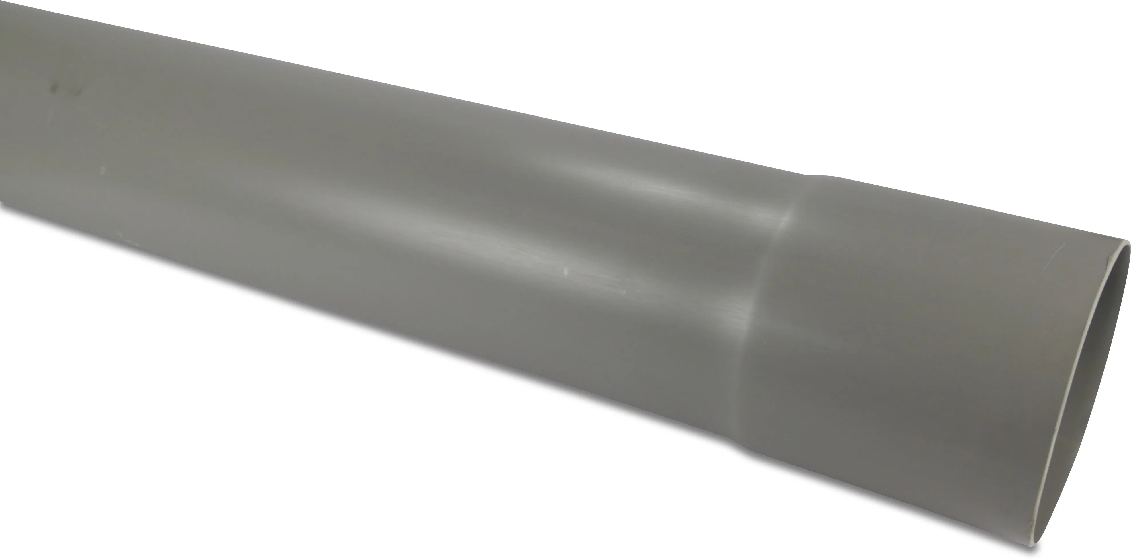 Drainage pipe PVC-U 125 mm x 2,5 mm SN2 glue socket x plain grey 5m