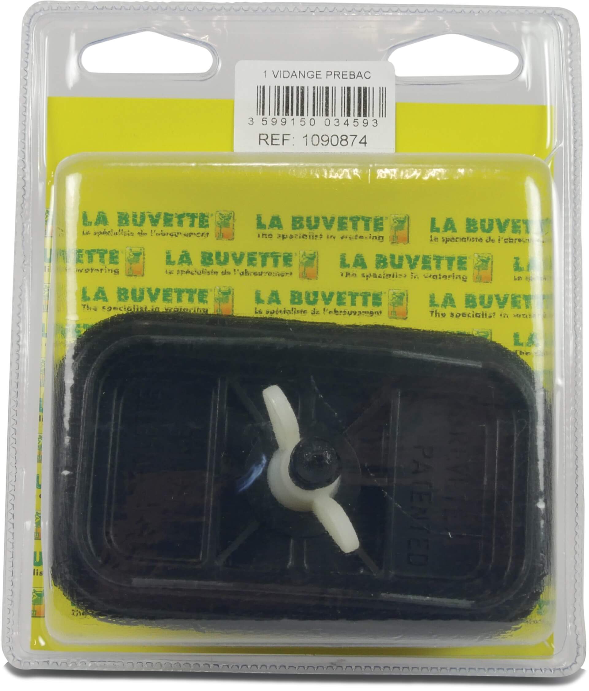 La Buvette Drain plug Prebac blister pack
