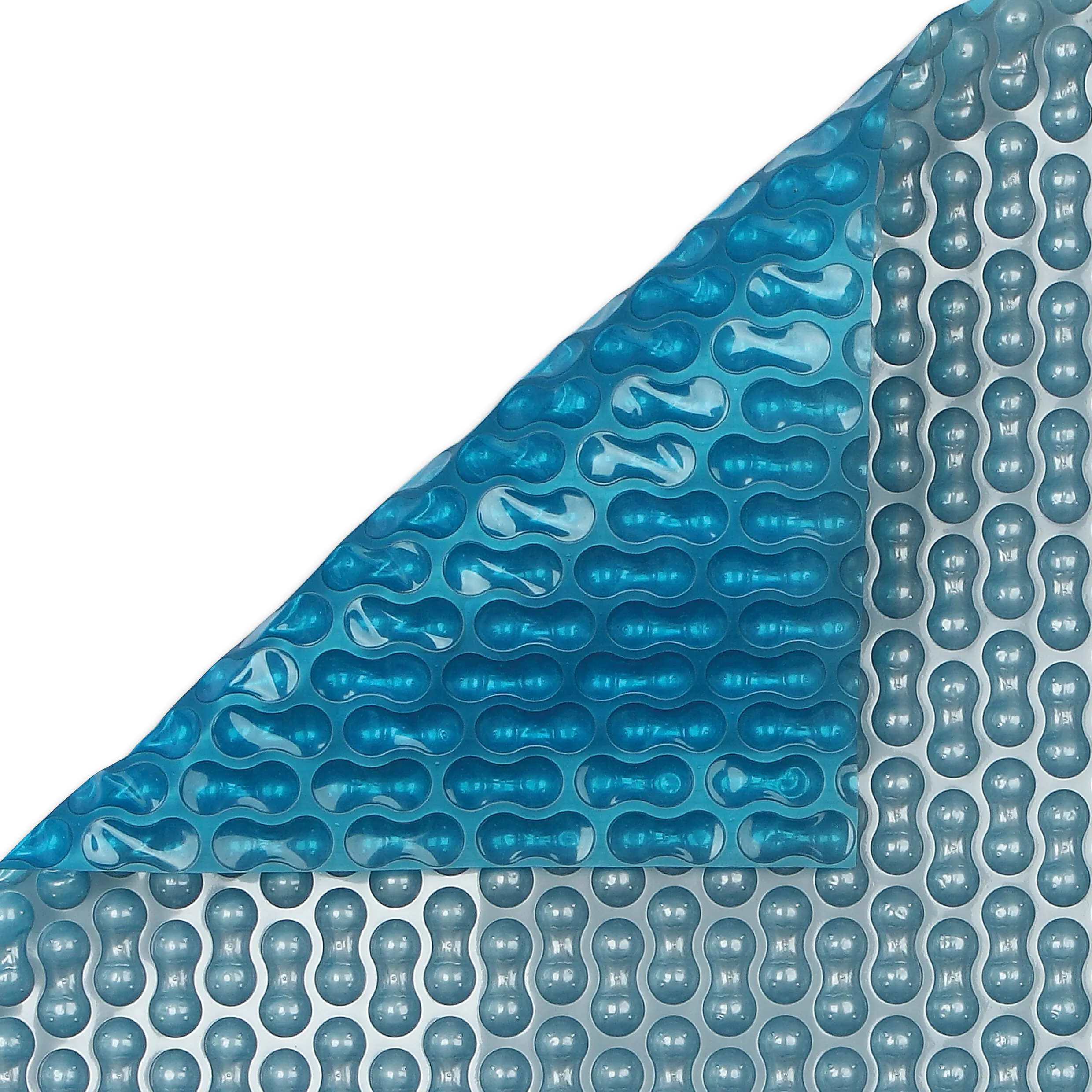 Afdekzeil GeoBubble zilver/blauw 50m type 400 micron 3m