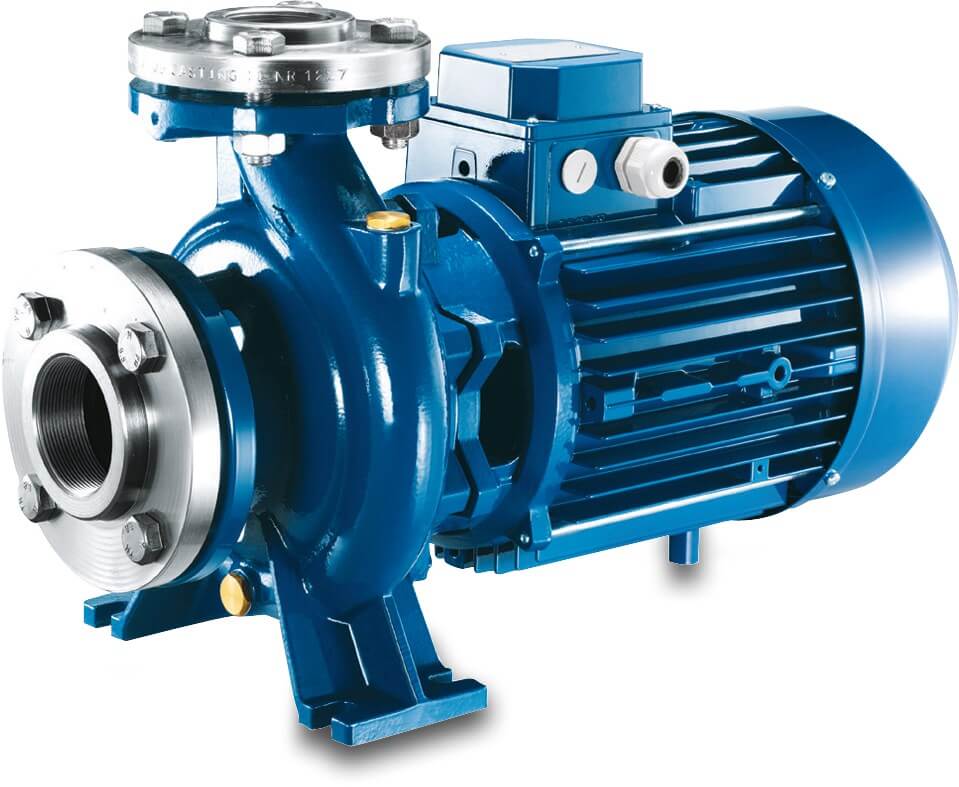 Foras Centrifugal pump cast iron DN50 x 50 mm x DN32 x 32 mm DIN flange 10bar 7,1A 400/690VAC blue type MN32 160 A