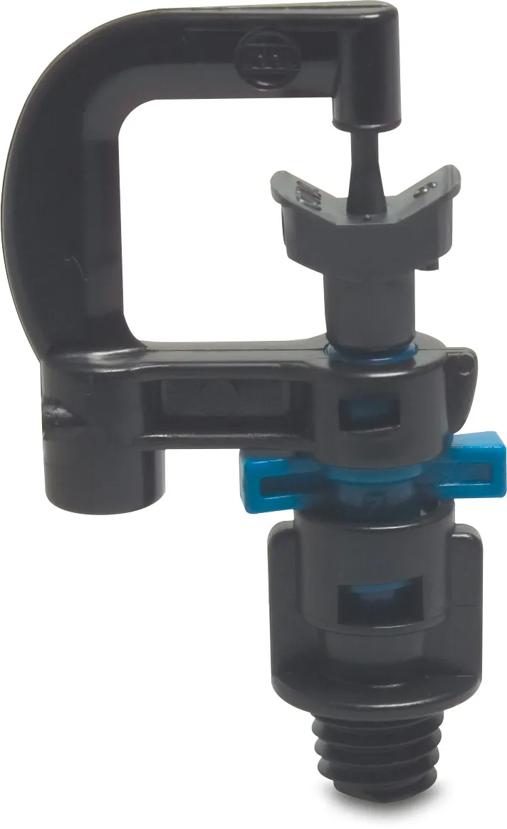 NaanDan Micro sprinkler plastic 3/8WW male thread 1,4 mm 360° blue type Hadar 7110, extra range rotor