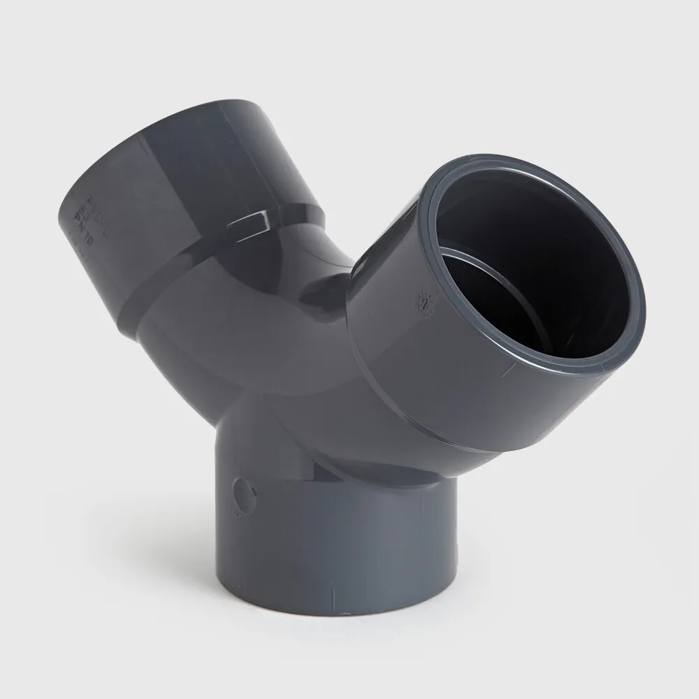 VDL Trójnik "Y" PVC-U 50 mm KW 16bar szary