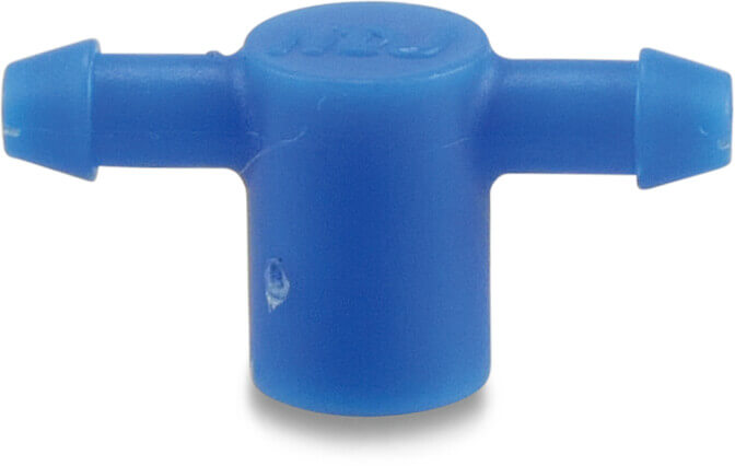 Barbed plug valve PP taper F blue type Click Tif