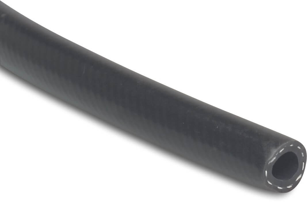 Högtrycksslang PVC 10 mm x 17 mm 40bar svart 100m type Profiltress