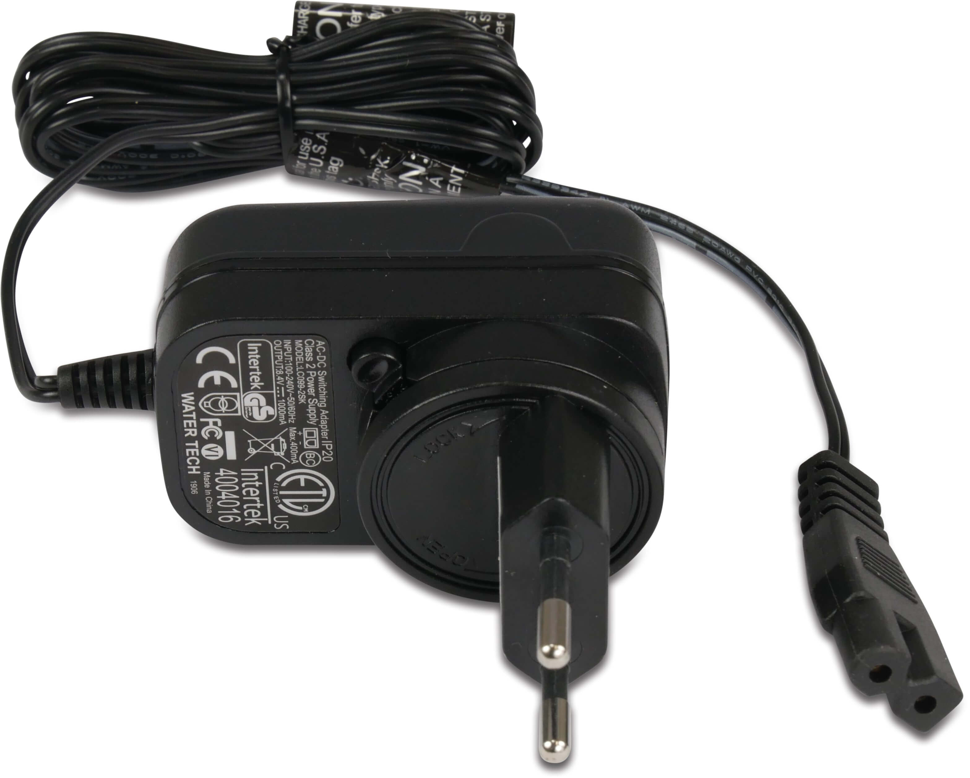 Pool Blaster battery charger DIN output 8.4 volt plug 8x17mm type LC 099-2SK