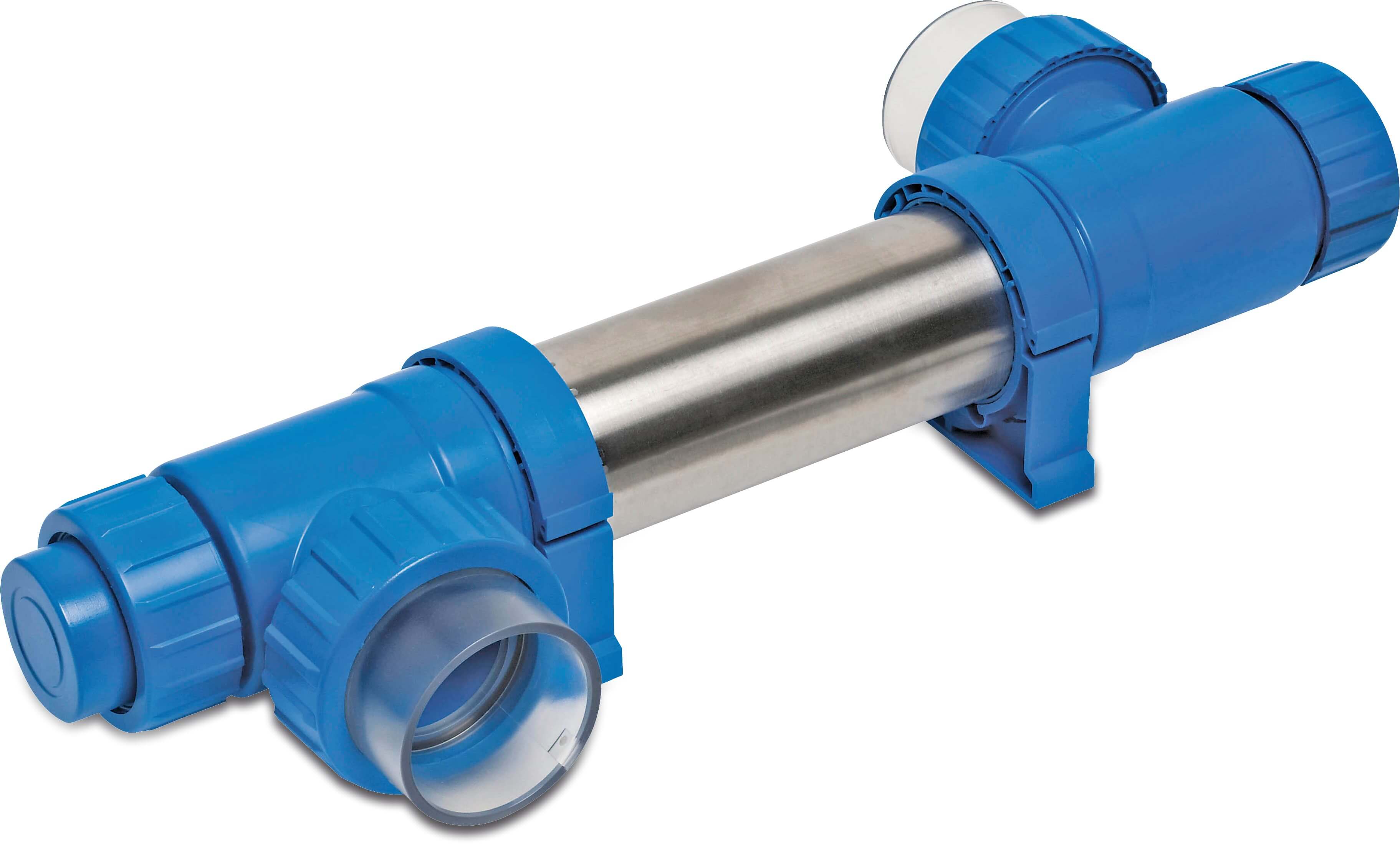 Blue Lagoon UV-C desinfektionsenhet 63 mm x 1 1/2" limsockel x invändig gänga 2bar type UV-C Tech 40 Watt