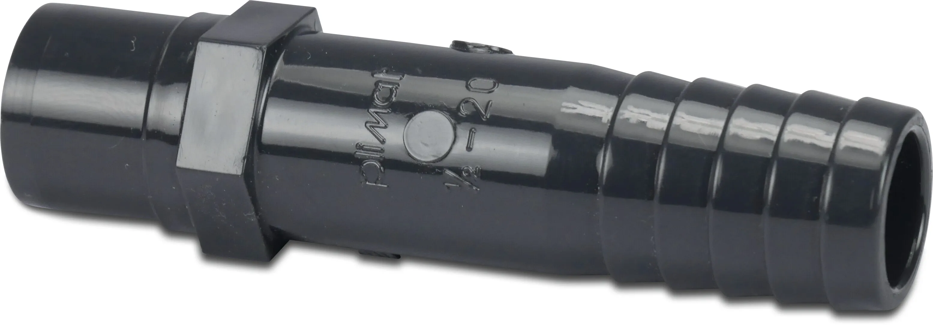 Profec Slangestuds PVC-U 25 mm studs x slangestuds 10bar grå