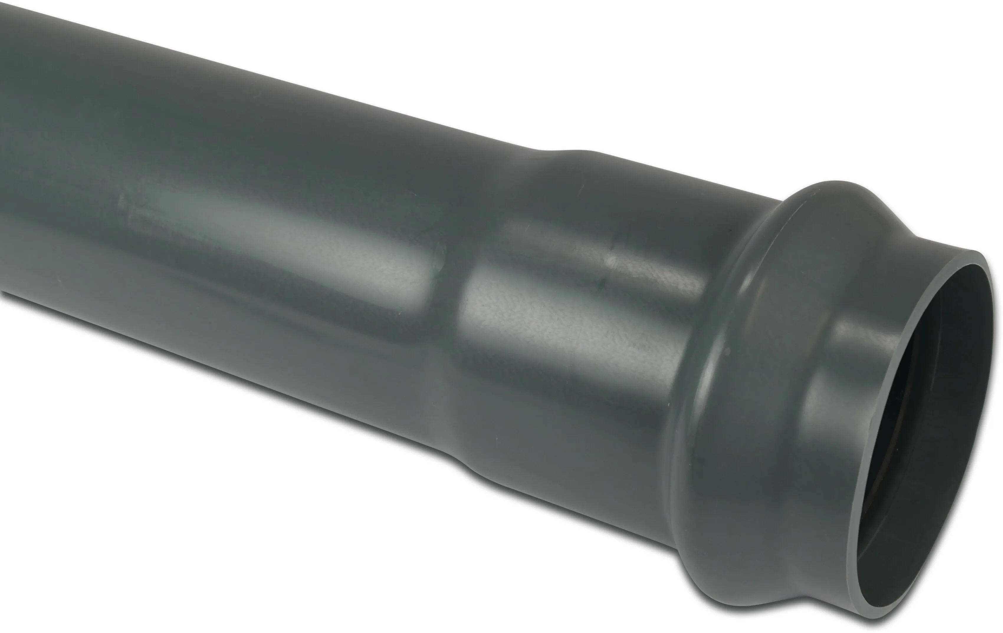 Rura ciśnieniowa PVC-U 110 mm x 5,3 mm pierścień uszczelniający x gładkie ISO-PN12,5 DIN-PN10 szary 5m