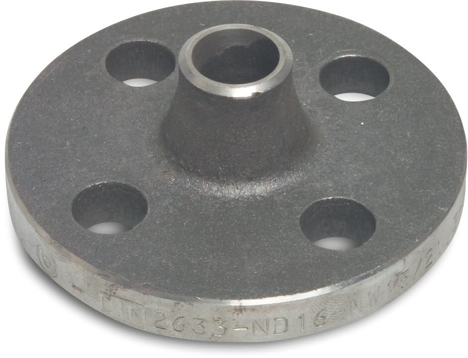 Profec Flange welding neck steel DN25 x 33,7 mm DIN flange x butt welding PN16