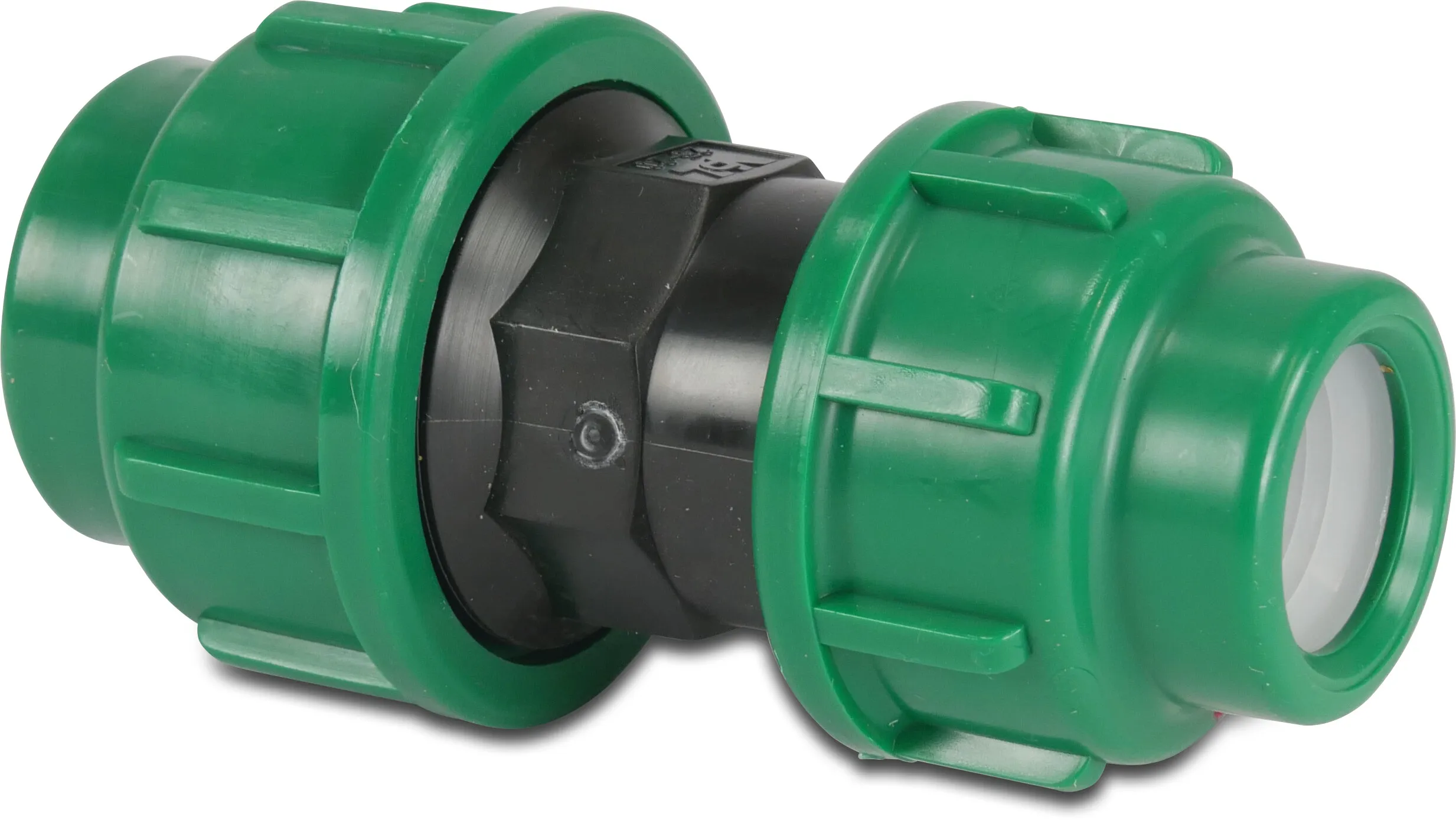 VDL Reducing coupler PP 25 mm x 16 mm compression 16bar black/green KIWA