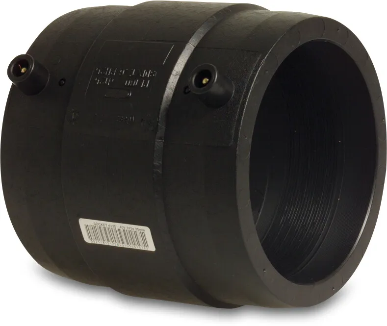 Profec Muffe PE100 20 mm el-svejs muffe SDR11 24VAC 10bar 16bar sort DVGW