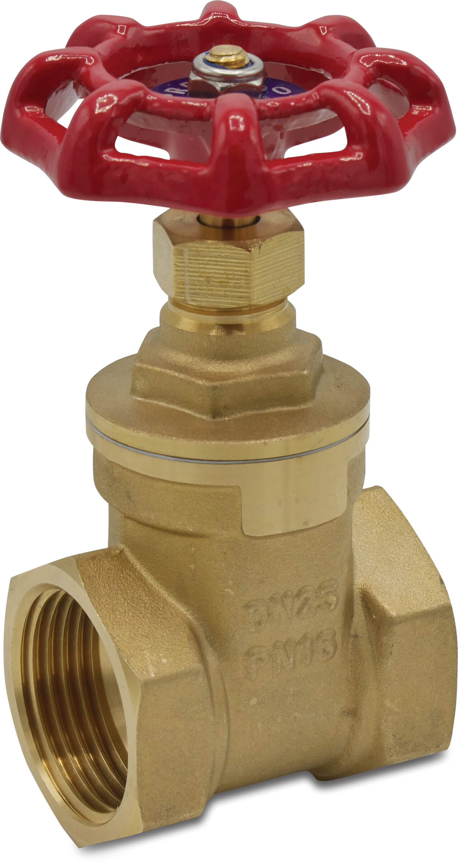 Profec Gate valve brass 4" female thread 16bar DN86,5 type 201