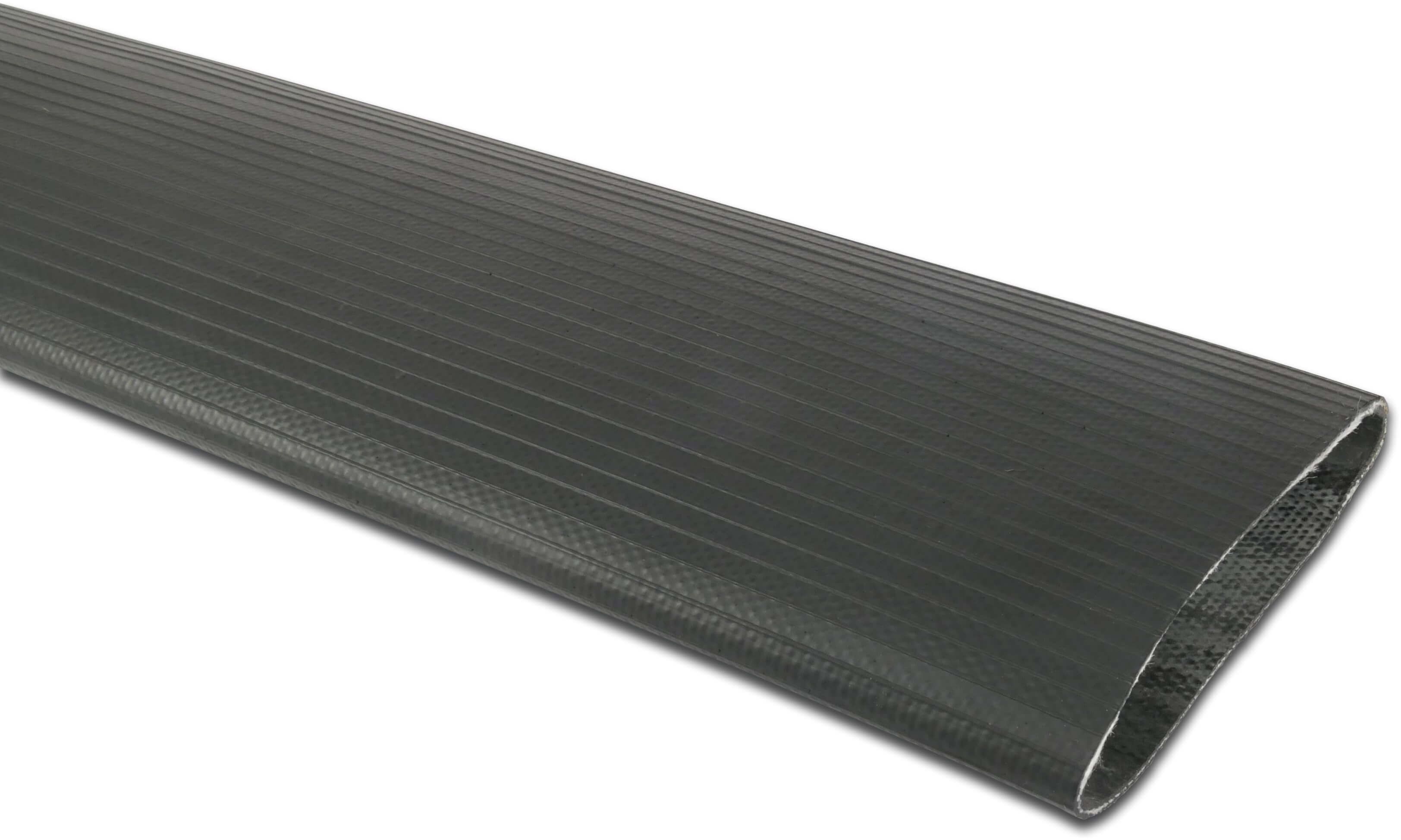 Plat oprolbare slang NBR/PVC 51 mm 16bar zwart 100m type Oneflex