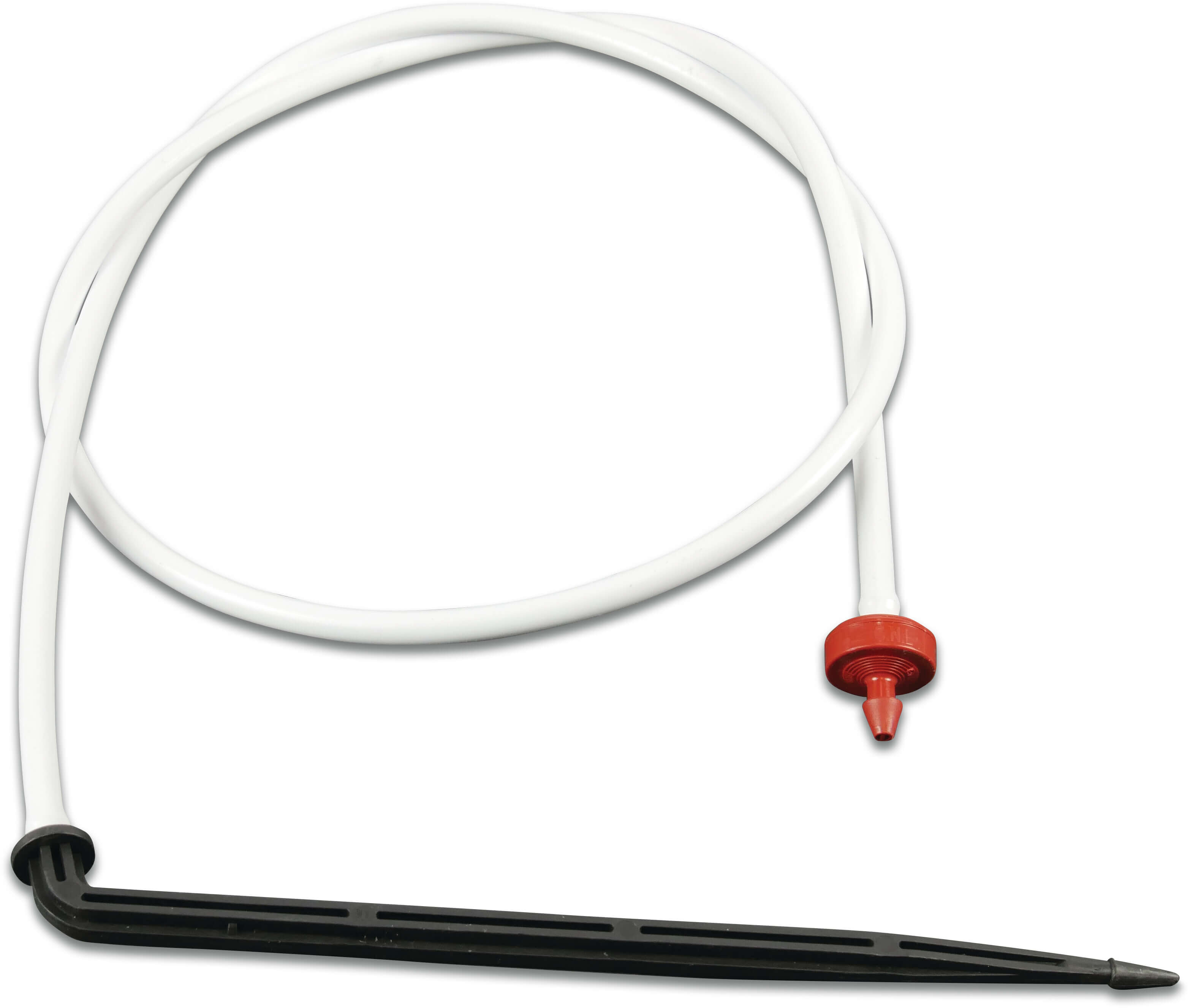 Netafim Dripper set plastic 4 mm x 4/7 mm push-in x barbed 2ltr/h 60cm white type PCJ CNL