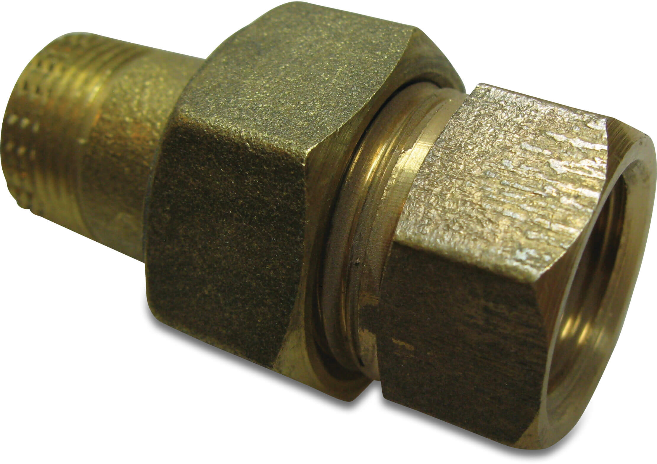 Nr. 341 Union coupler bronze 1/2" female thread x male thread 16bar type conical