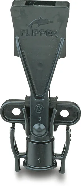 NaanDan Bügeldüse Kunststoff Taper F 0,68 mm 180° Schwarz Typ Flipper