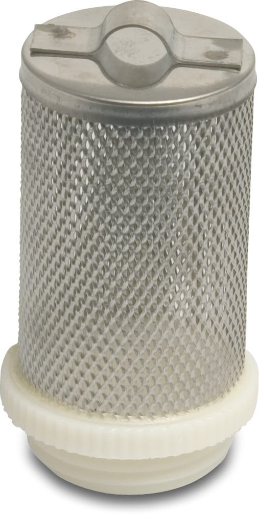 Profec Strainer with clip stainless steel 304 1" male thread