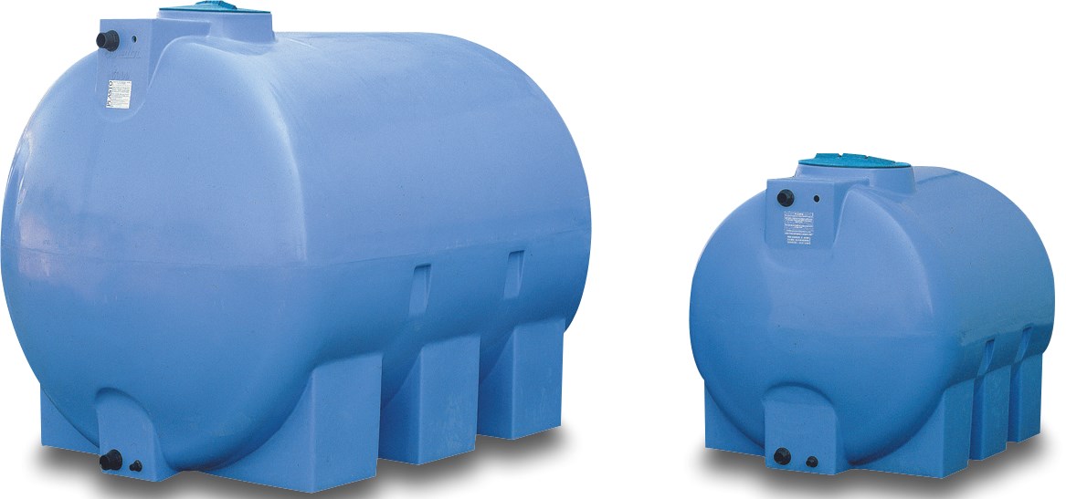 Elbi Behälter LDPE Blau 300ltr type CHO horizontal