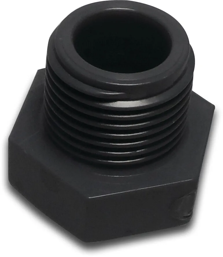 VDL Stopfen PVC-U 4" Außengewinde 10bar Grau