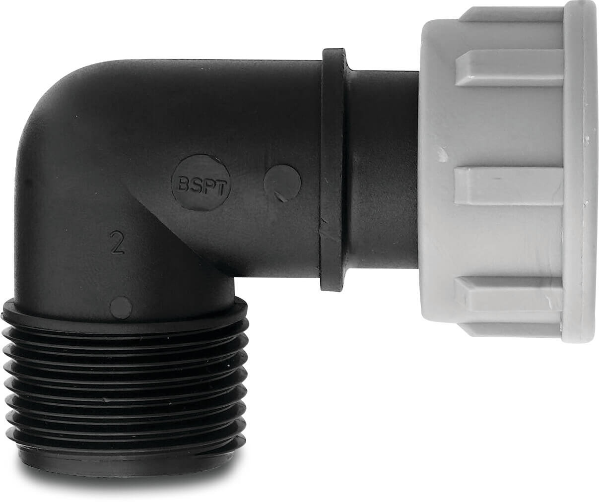 Tavlit Swivel elbow 90° PP 1 1/2" female thread x male thread 10bar type with O-ring