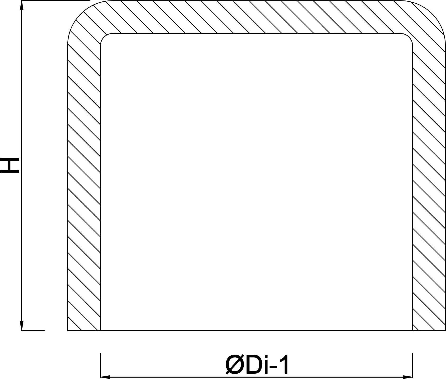 Cap PVC-U 75 mm glue socket 16bar grey