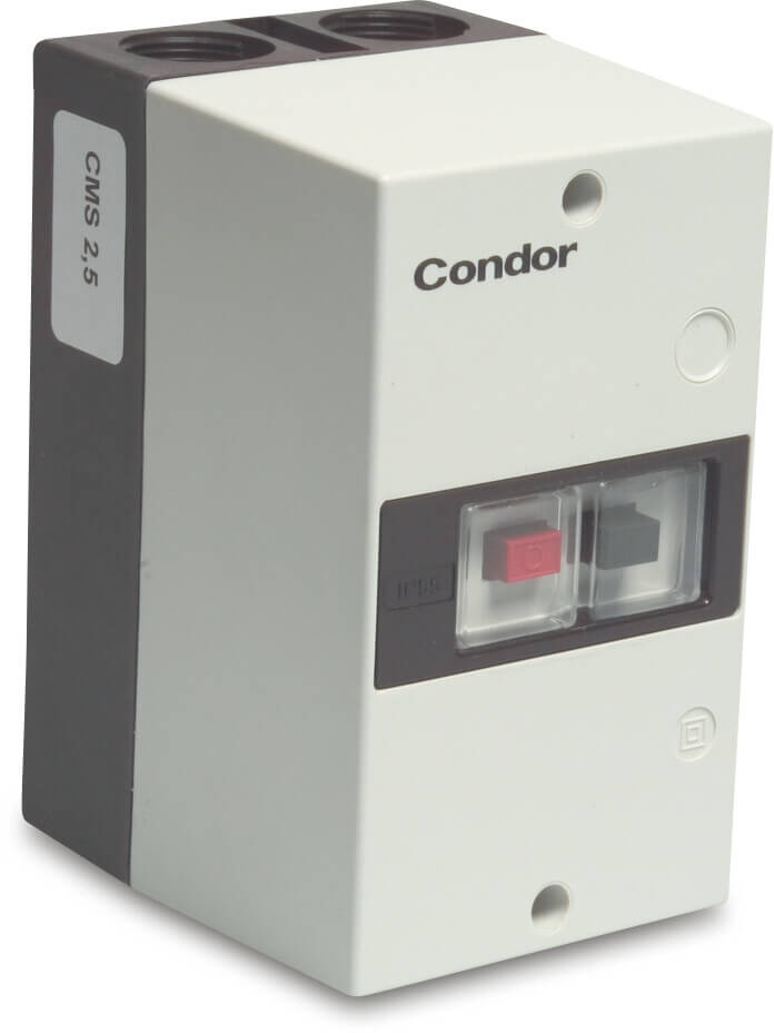 Condor Motor protection switch plastic 1,5A - 2,5AA 230/400VAC type CMS 2.5