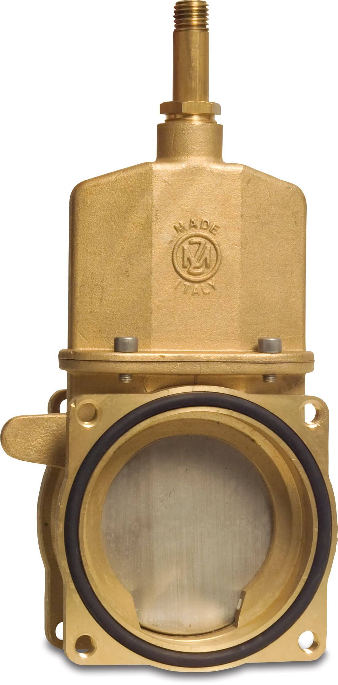 MZ Sluice valve brass 4" square flange 4bar type 0080