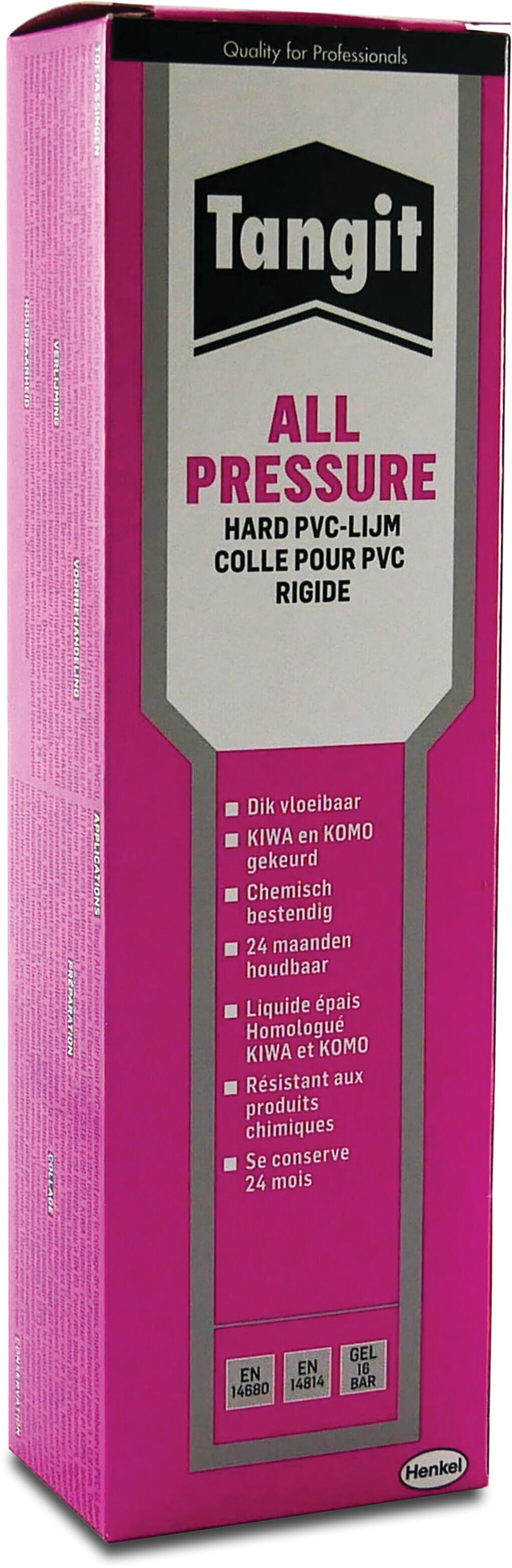 Tangit PVC glue 125g tube KIWA type All Pressure label EN/DE