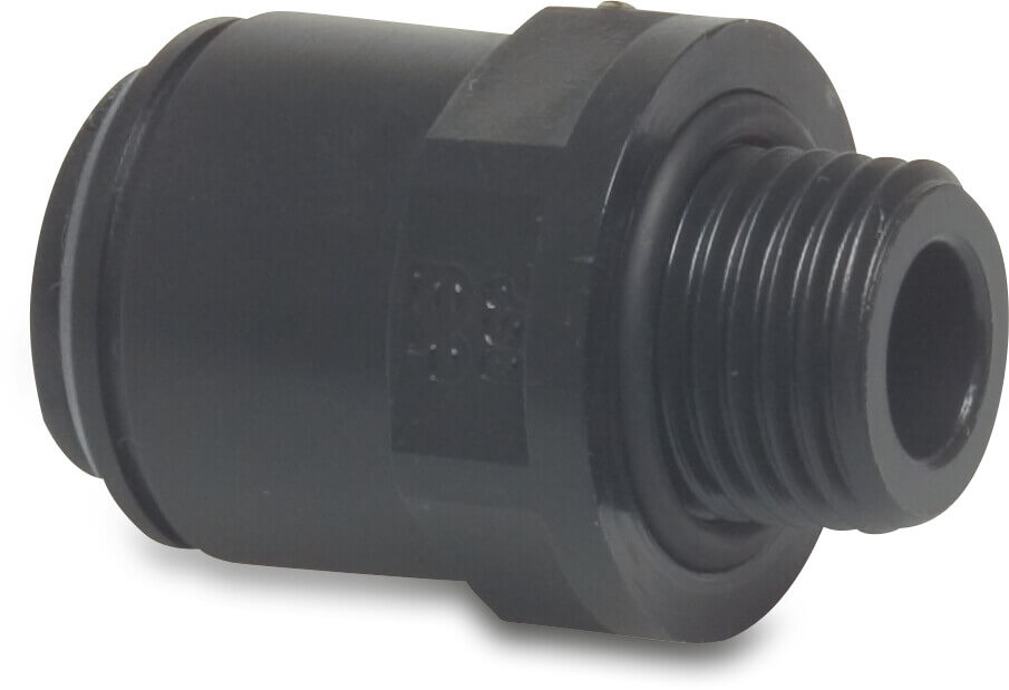 Speedfit Adaptor socket POM 4 mm x 1/8" push-in x male thread 10bar black type Super