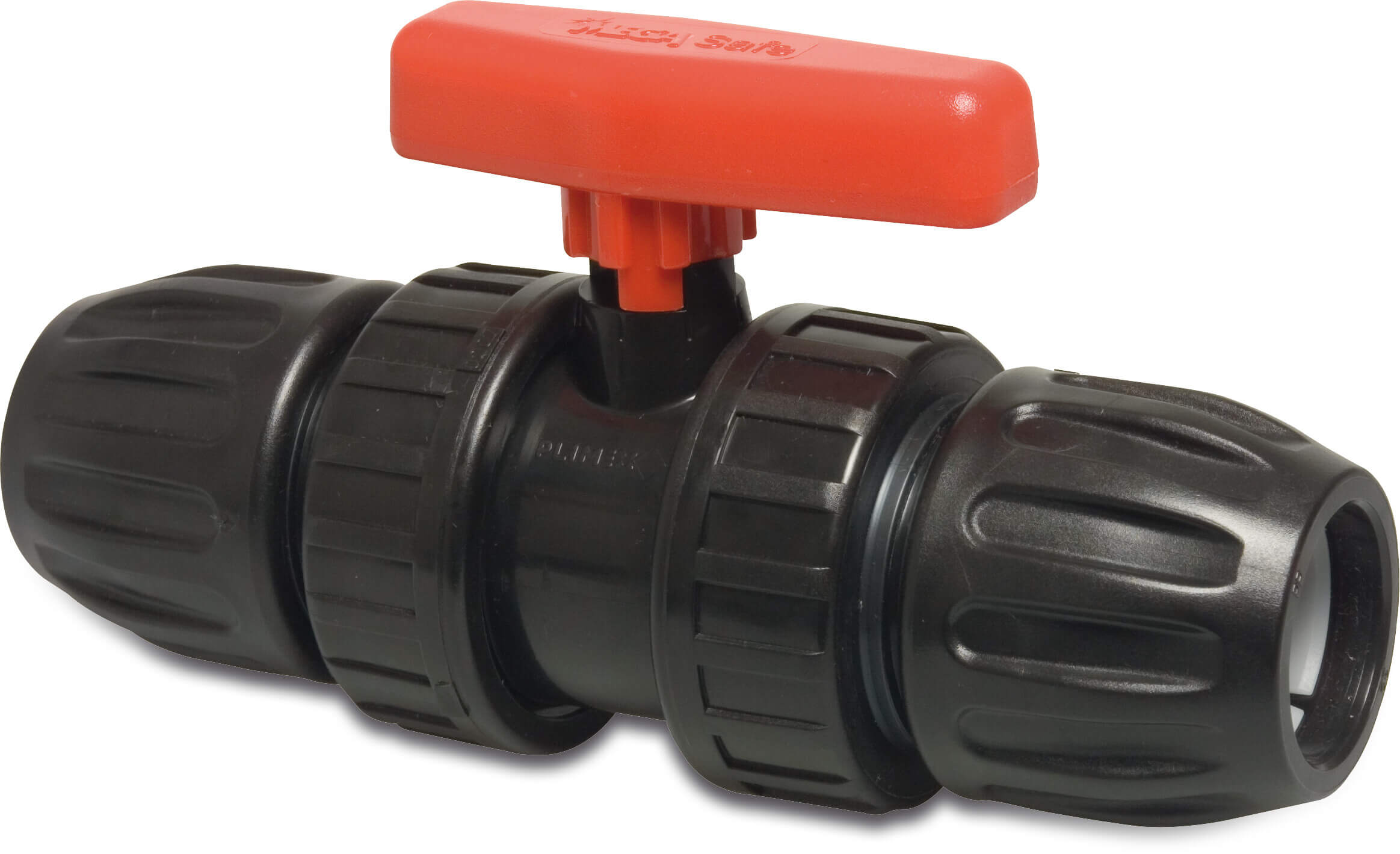 Profec Ball valve PP 32 mm compression 10bar DN25 black type Safe 500
