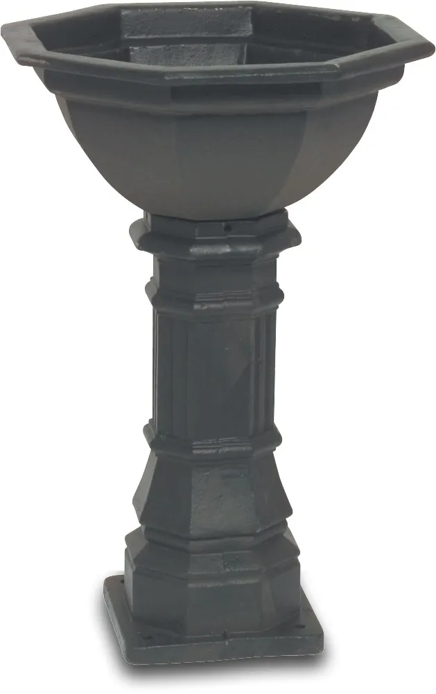Brunnenschale Gusseisen Schwarz type Oldtimer groß