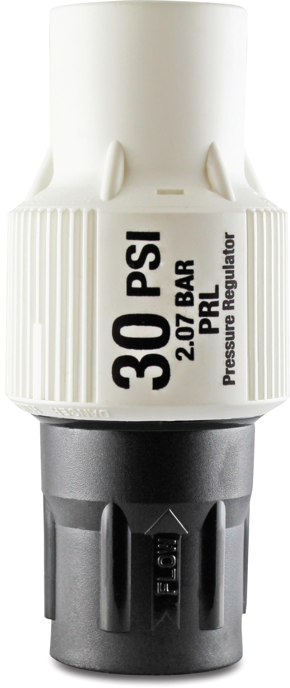 Senninger Pressure regulator plastic 3/4" female thread black/white type PRL-30