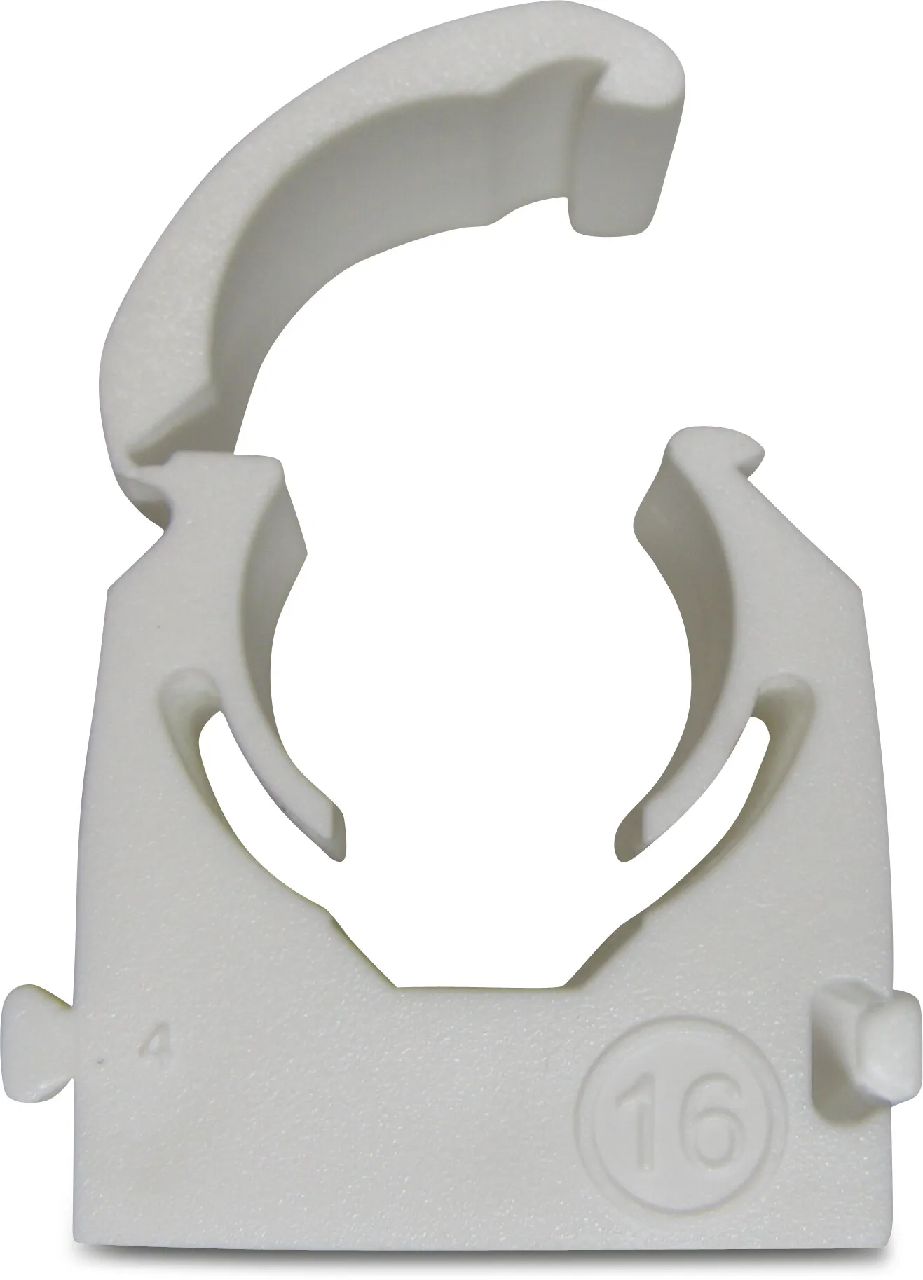 Speedfit Klikzadel POM 22 mm wit type met beugel