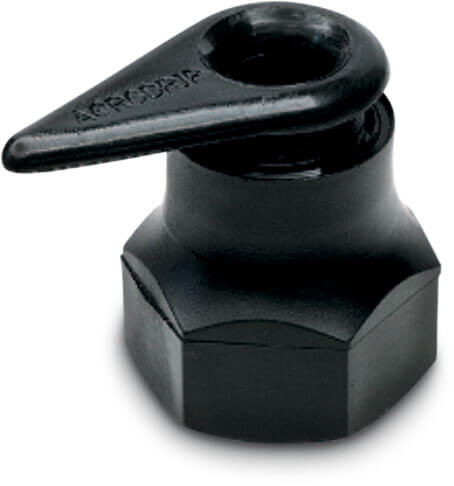 Adaptor PP 3/4" female thread black